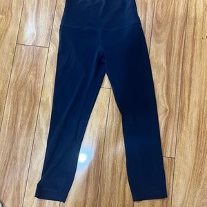 blue navy leggings lululemon